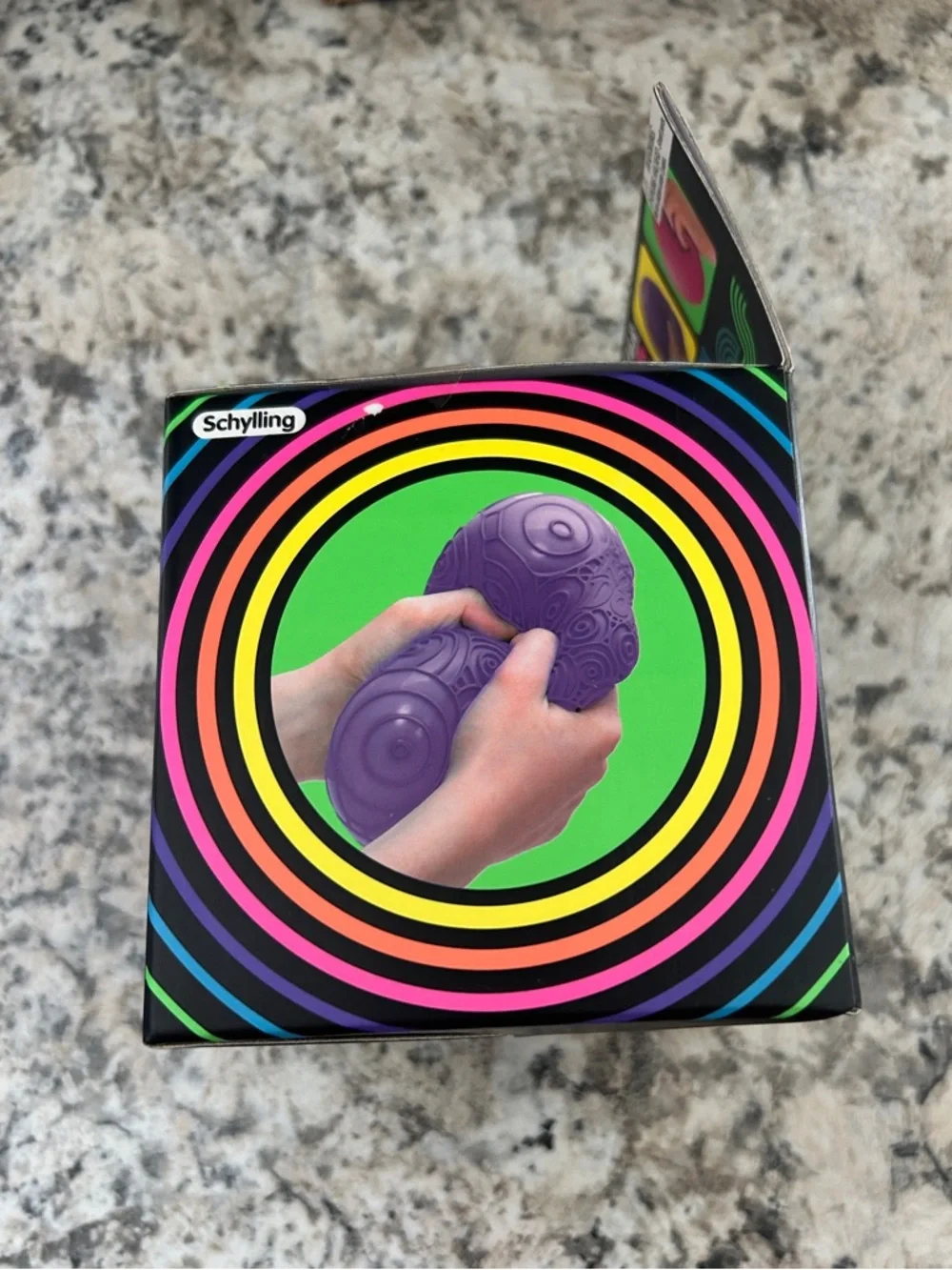 Super NeeDoh Ripples Schylling Needoh Orange Squishy Toy Fidget Ball - Picture 3 of 6